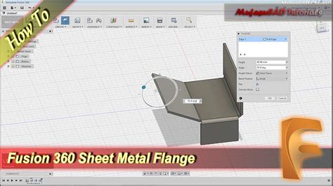 fusion 360 sheet metal tutorial pdf|fusion 360 flange sheet metal.